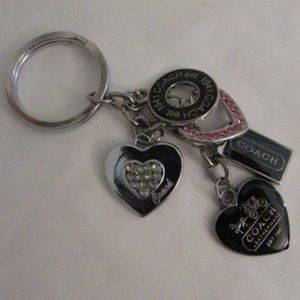 Coach Key Ring with Charms